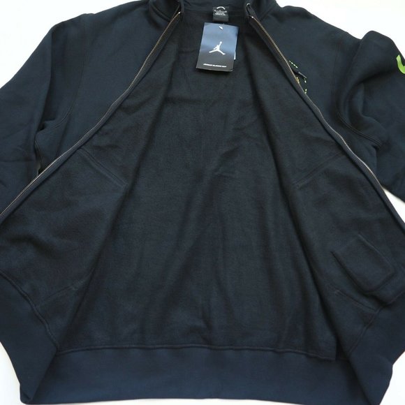 Nike Air Jordan Flight 23 Retro Hoodie Jacket Men 438752 010 Vintage Black - Picture 7 of 9